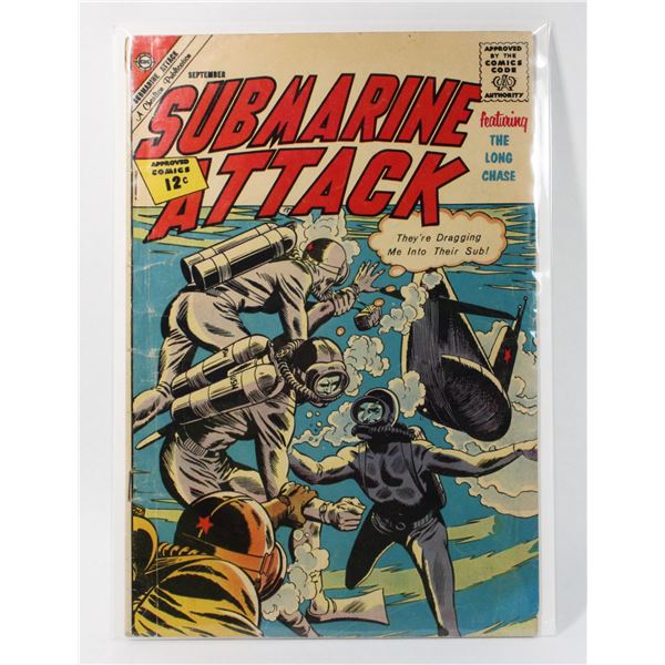 #1053 CHARLTON COMICS SUBMARINE ATTACK #35 1962