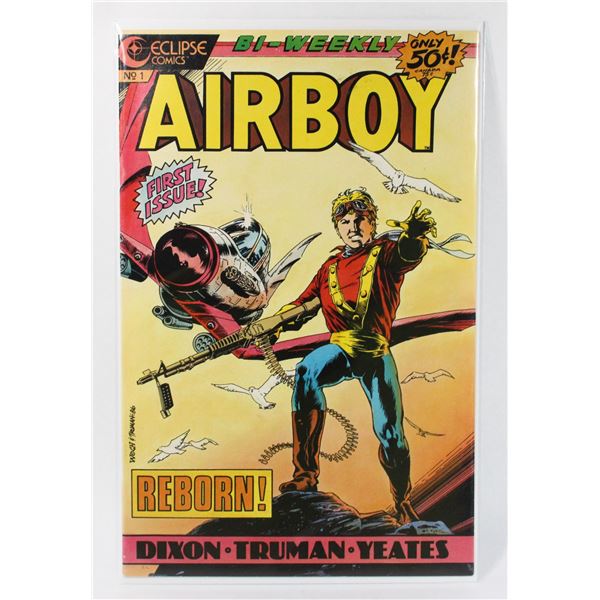 #1077 ECLIPSE COMICS AIRBOY #1 JULY 1986