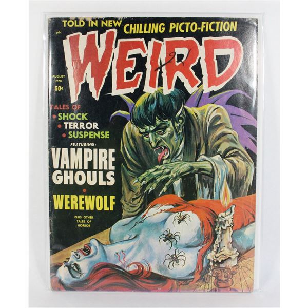 #1092 WEIRD MAGAZINE AUGUST 1970 HORROR WORN