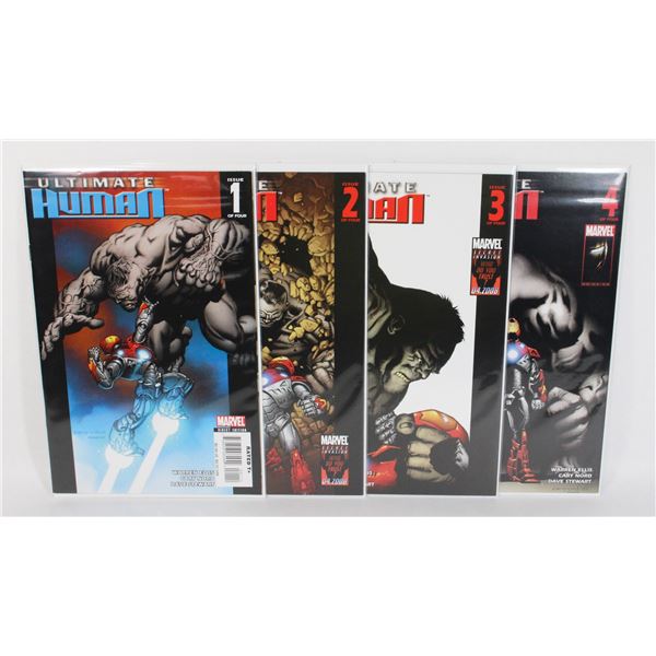 #1104 MARVEL COMICS ULTIMATE HUMAN #1-#4  2008
