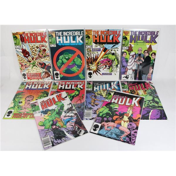 #1114 MARVEL COMICS INCREDIBLE HULK #310-#319 1985