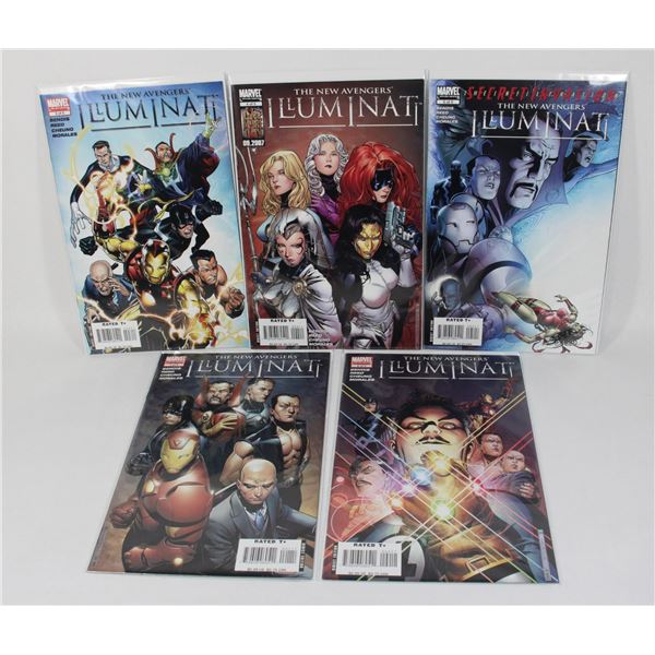 #1121 MARVEL COMICS NEW AVENGERS ILLUMINATI #1-#5