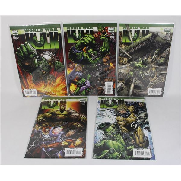 #1122 MARVEL COMICS WORLD WAR HULK #1-#5 NOV 2007