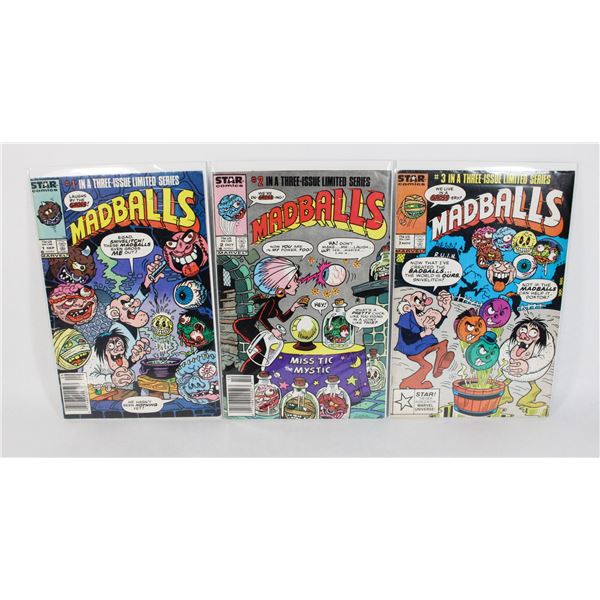 #1128 STAR COMICS MADBALLS #1-#3 COMPLETE 1986