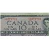 Image 2 : #19C 1954 CANADA $10 TEN DOLLAR BILL QE II