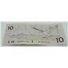 Image 2 : #19E 1989 CANADA $10 TEN DOLLAR BILL QE II
