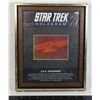 Image 1 : #435A STAR TREK HOLOGRAM FRAMED USS ENTERPRISE
