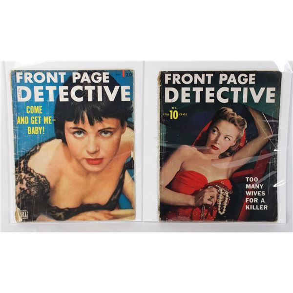 FRONT PAGE DETECTIVE MAGAZINE DECEMBER 1947, AND