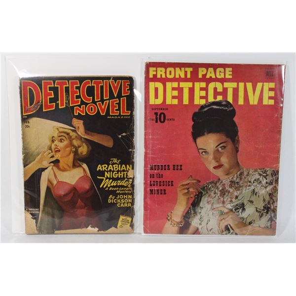RARE DETECTIVE NOVEL MAGAZINE FEBRUARY 1949, AND