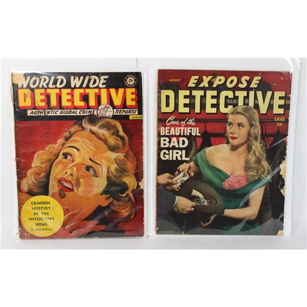 EXPOSE DETECTIVE CASES MAGAZINE AUGUST 1948, AND