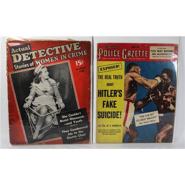 ACTUAL DETECTIVE STORIES MARCH 1938 WORN, AND
