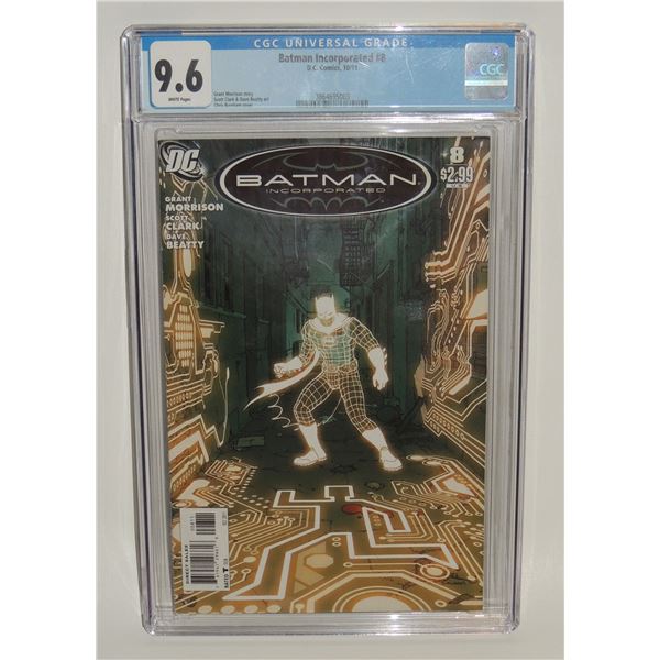 CGC 9.6  DC COMICS BATMAN INCORPORATED #8