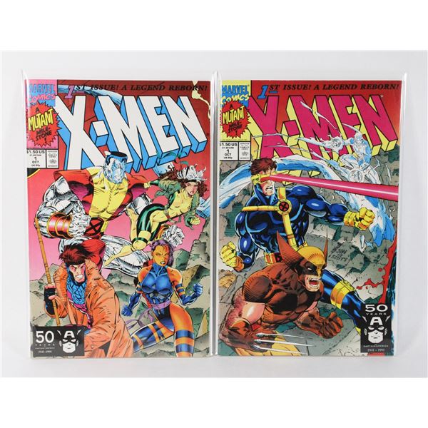 TWO ISSUES X MEN #1, DIFFERENT VARIANT COVERS