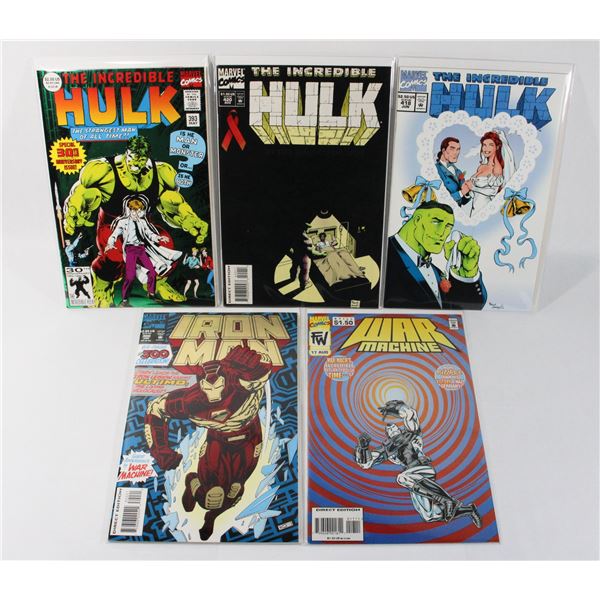LOT OF MARVEL COMICS INCLUDING HULK 418
