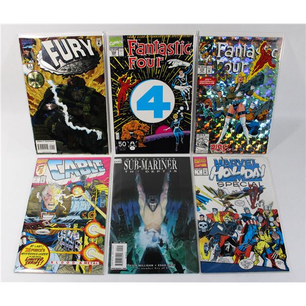 LOT OF MIXED MARVEL COMICS INCLUDING FANTASTIC 4