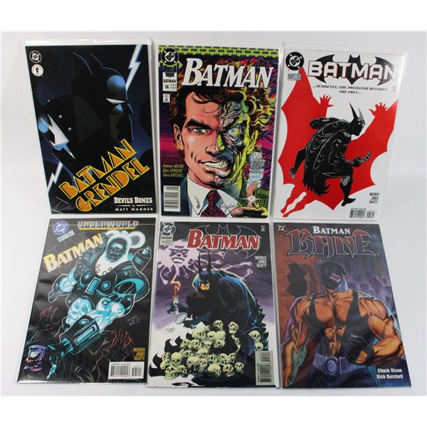 LOT OF BATMAN THEMED DC COMICS