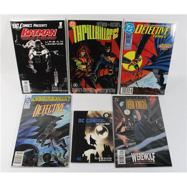 LOT OF BATMAN THEMED DC COMICS