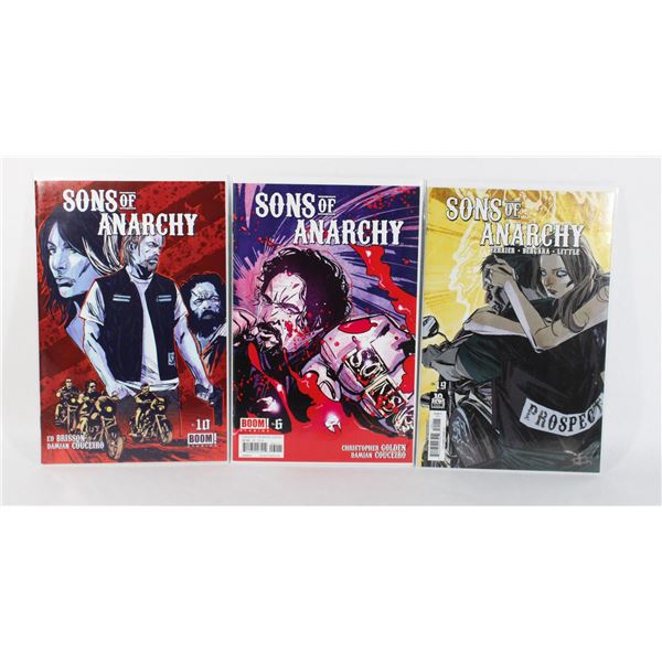 BOOM COMICS SONS OF ANARCHY LOT OF 3 2015