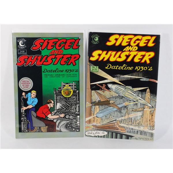 ECLIPSE COMICS SIEGEL AND SHUSTER #1 = #2