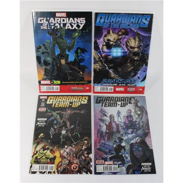 LOT OF FOUR GUARDIANS OF THE GALAXY COMICS