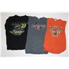 Image 1 : LOT OF 3 MEN'S FASHION BIKER MOTORCYCLE CLOTHING
