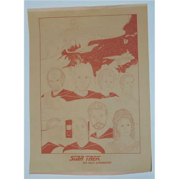 #435E STAR TREK THE NEXT GENERATION 1980'S POSTER