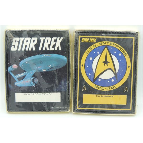 #435X SEALED 1991 STAR TREK BOOKPLATES LOT OF 2