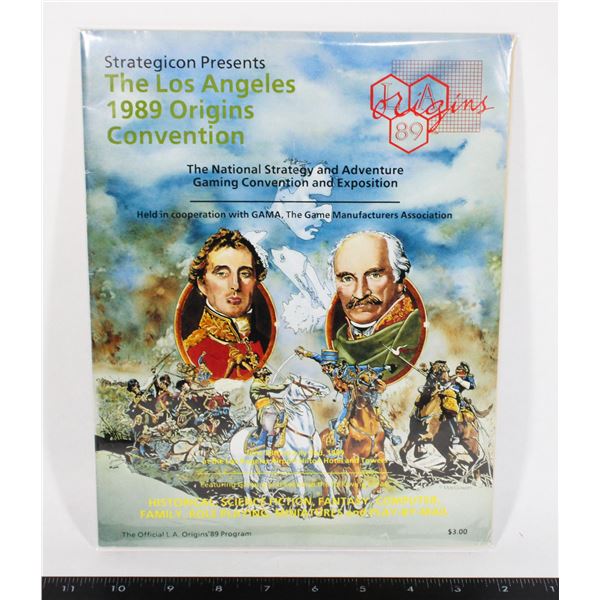 OFFICIAL L.A. ORIGINS 1989 PROGAM STRATEGICON