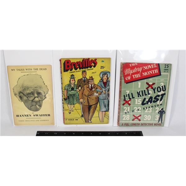 I'LL KILL YOU LAST DETECTIVE NOVEL 1942 FROM