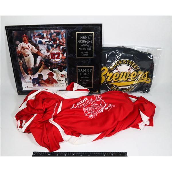 SPORTS PLAQUE BASEBALL SAMMY SOSA SOLD W/