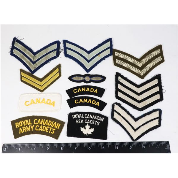 LOT OF MULTIPLE ASSORTED CANADIAN MILITARY PATCHES