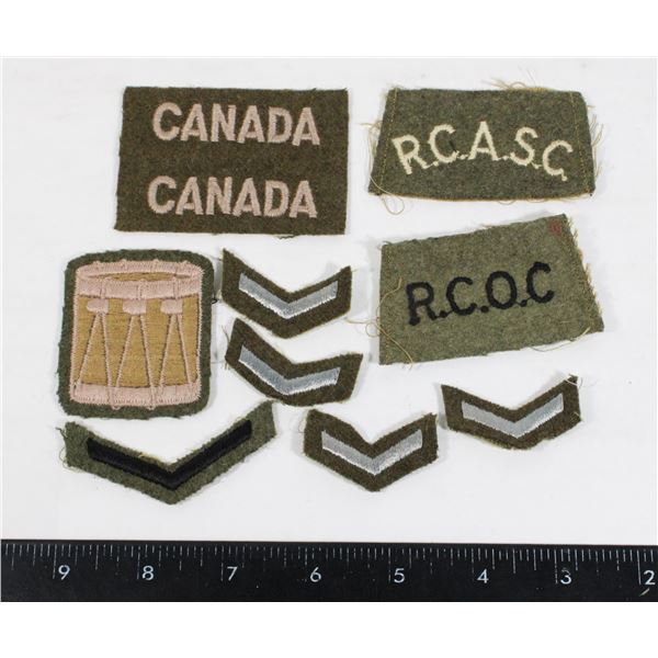 WW2 CANADIAN BATTLEDRESS CHEVRON INSIGNIA,