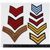 Image 1 : LOT ASSORTED MILITARY CHEVRON INSIGNIA
