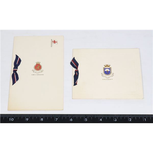 ROYAL NAVY HMS VANGUARD CARD COLD WAR CHRISTMAS