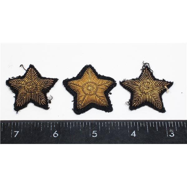 RCMP SERVICE BADGE STAR LOT GOLD WIRE VARIANT