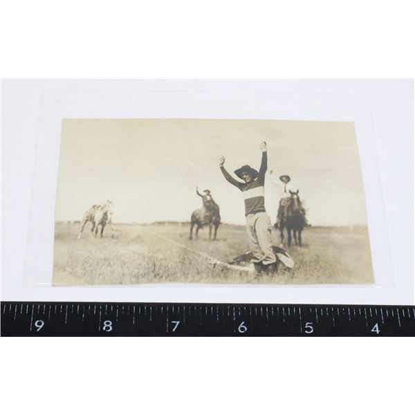 1919 RPPC COWBOY UNITED STATES PHOTOGRAPH
