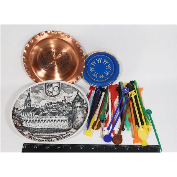 GERMAN VINTAGE PLATE CHINA CASTLE DESIGN SOLD W/