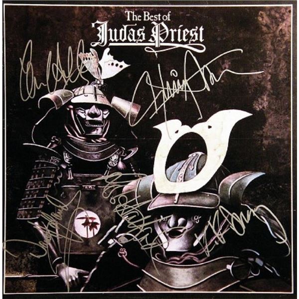 Judas Priest signed "The Best Of Judas Priest" album
