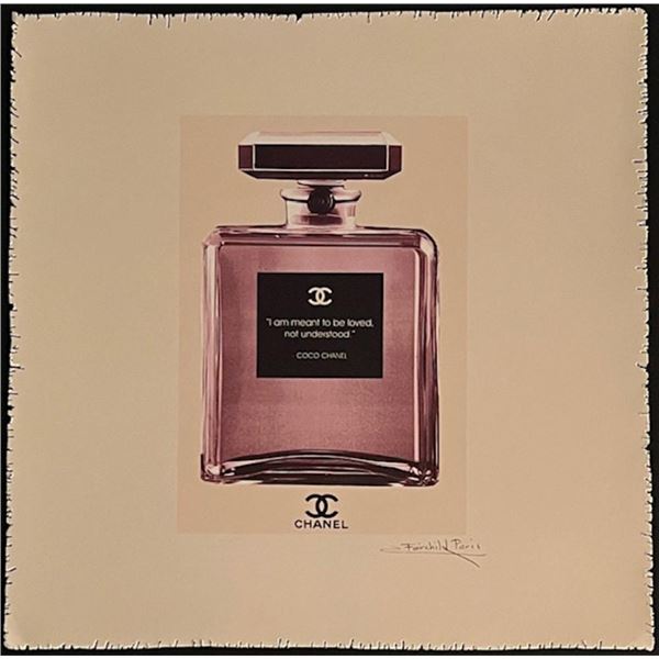 Chanel Paris Parfum Fairchild Paris Collection Deckled Edge Print.