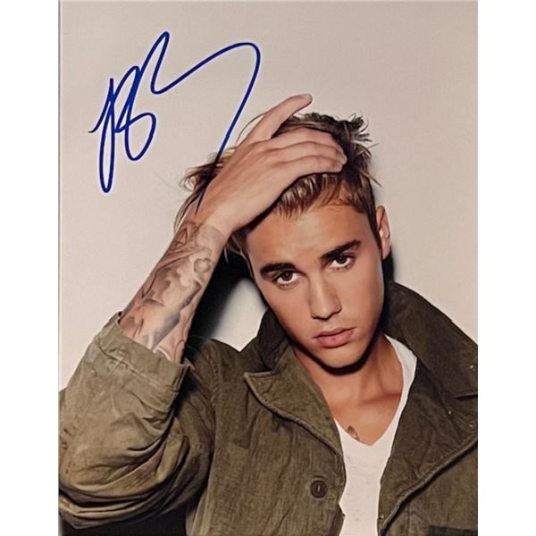 Justin Bieber Signed Photo
