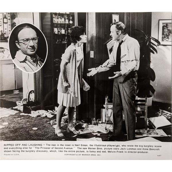 Ripped Off and Laughing Jack Lemmon signed movie photo