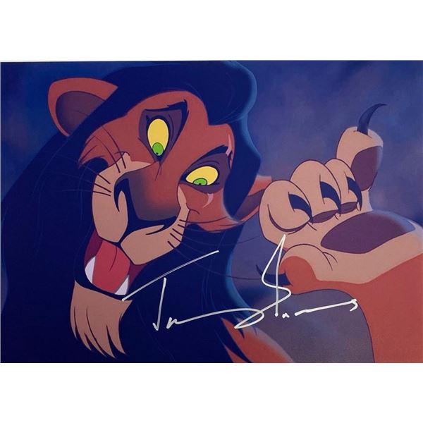 The Lion King Scar Jeremy Irons facsimile signed  movie photo