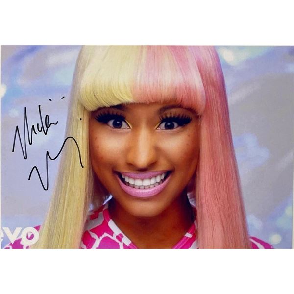 Nicki Minaj facsimile signed  photo