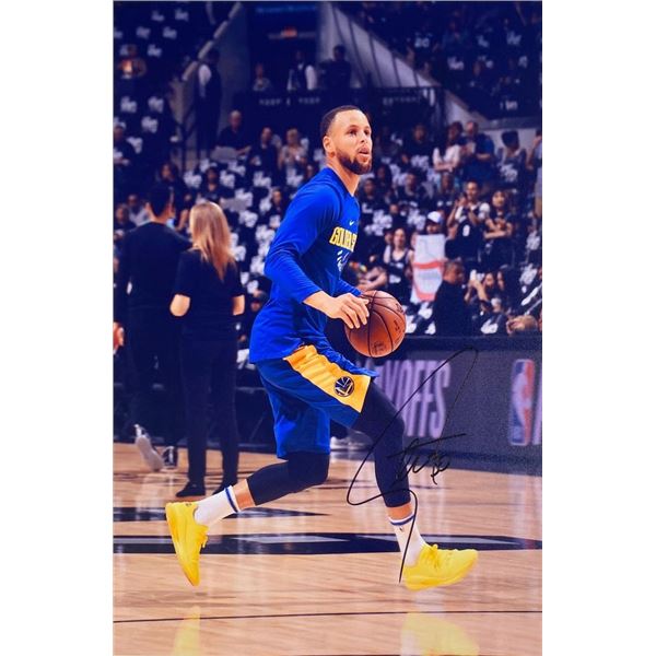 NBA All Star Steph Curry facsimile signed  photo