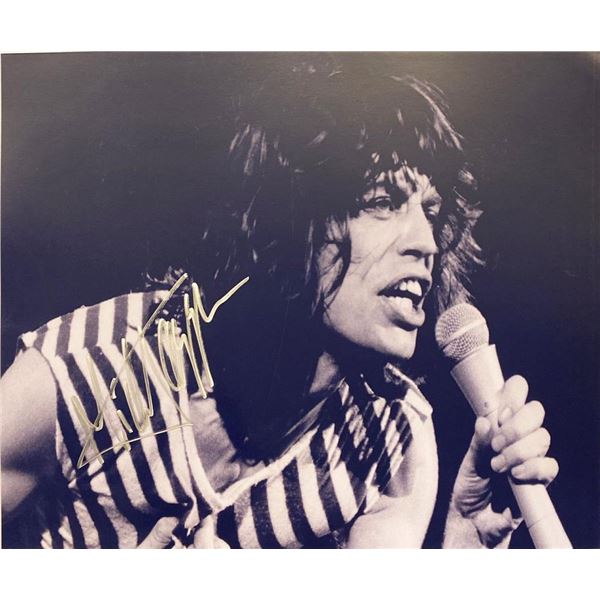 Mick Jagger facsimile signed  photo