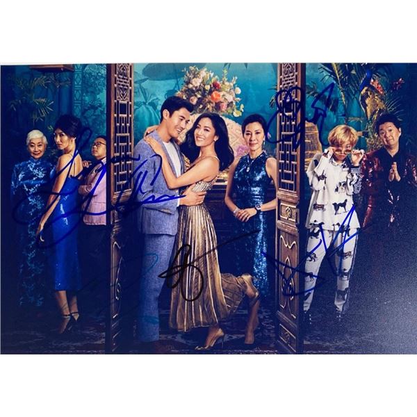 Crazy Rich Asians cast facsimile signed  photo