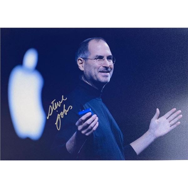 Apple Founder Steve Jobs facsimile signed  photo