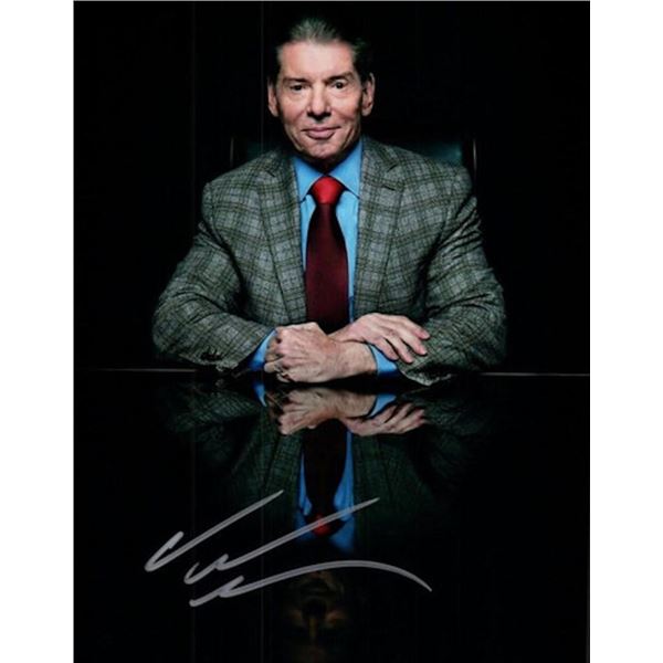 WWE CEO Vince McMahon facsimile signed photo