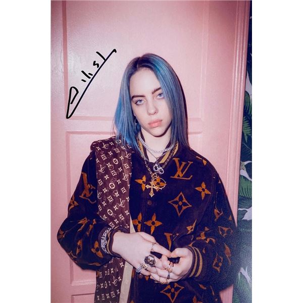 Billie Eilish facsimile signed photo