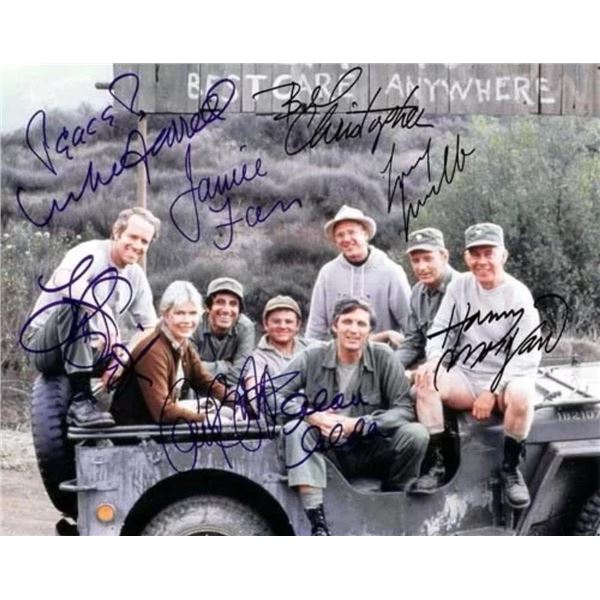 M*A*S*H cast facsimile signed  photo